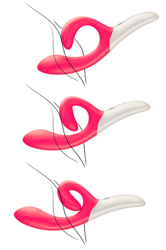 Розовый вибромассажёр с клиторальным отростком We-vibe Nova-Pink (21,5 см)