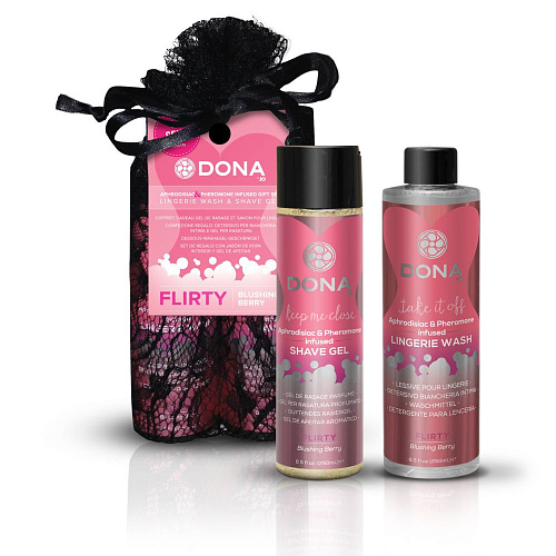 Подарочный набор (гель для бритья и кондиционер для белья) System JO DONA Be Sexy Gift Set Flirty JO40608