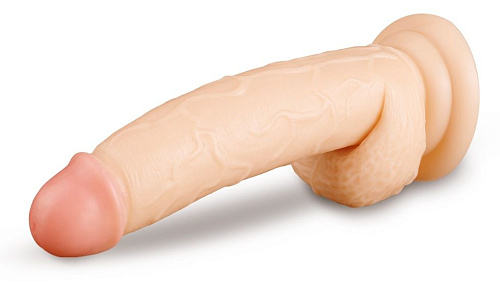 Телесный фаллоимитатор с присоской Brazzers DWS009 (20 см)