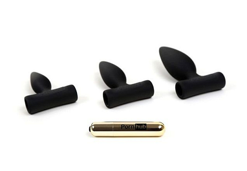 Чёрный анальный набор Pornhub Pornhub Trilogy Anal Training Kit 95705