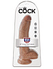 Кофейный фаллоимитатор-мулат Pipedream 9 Cock with Balls PD5508-22 (22,9 см)