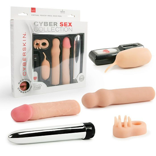 Секс-набор телесного цвета Topco Sales CyberSkin Cyber Sex Collection 1048747