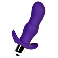 Фиолетовая изогнутая анальная вибропробка A-toys 761313 (11,2 см)