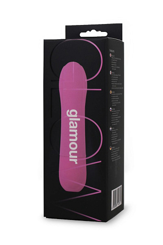 Розовый вибромассажёр Seven Creations Glamour 2414-16-GE13/ALP R-BX (15 см)