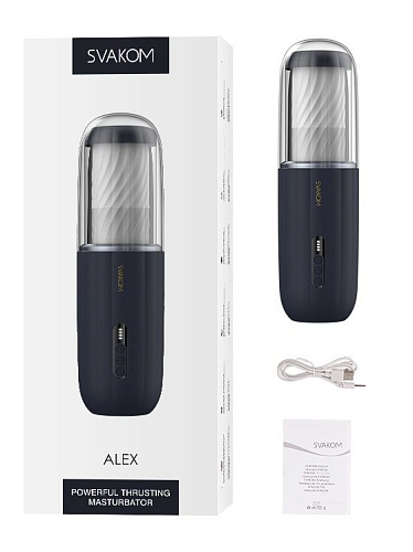 Автоматический мастурбатор с голосовым сопровождением Svakom Alex S63
