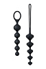 Набор из 2 чёрных анальных цепочек Satisfyer Beads J01756 Black Set