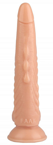 Телесный анальный реалистичный стимулятор на присоске Сумерки богов 1017-42 BX DD (25,5 см)