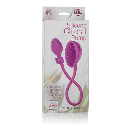 Розовая помпа для клитора California Exotic Novelties Silicone Clitoral Pump SE-0623-92-3