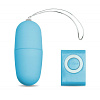 Голубое виброяйцо с пультом управления Сумерки богов 400-02 BX DD (7 см)