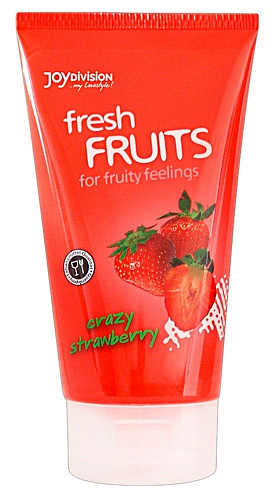 Гель-лубрикант на водной основе с ароматом клубники Joy Division FreshFRUITS Сrazy Strawberry 11221 (150 мл)
