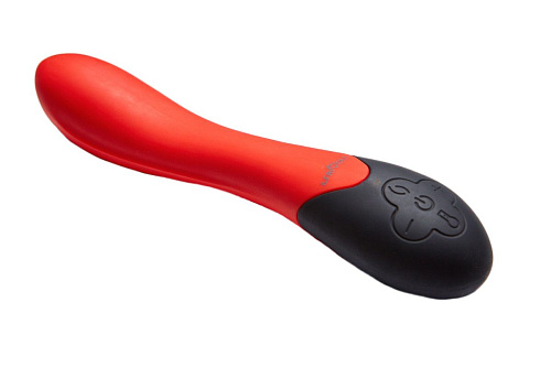 Красный вибратор для стимуляции точки G с нагревом Le Frivole Lynx 05492 (20,8 см)