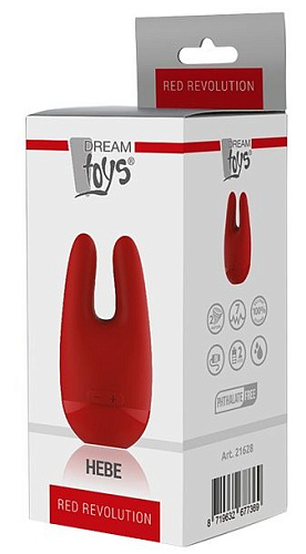 Красный клиторальный стимулятор Dream Toys HEBE 21628 (10,6 см)