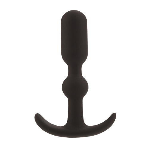 Чёрный силиконовый анальный стимулятор California Exotic Novelties Booty CallSE-0396-15-2 (9 см)