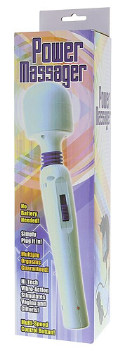 Двухскоростной перезаряжаемый вибромассажёр белого цвета Seven Creations 2-SPEED RECHARGEABLE POWER MASSAGER 50855