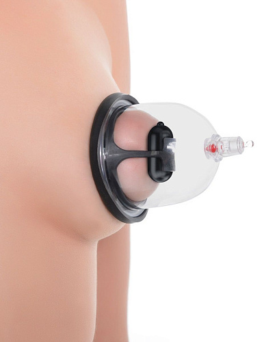 Прозрачная вакуумная помпа и 2 чаши для сосков с вибрацией Pipedream Deluxe Vibrating Nipple Pleasure Cups PD3238-23