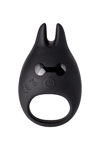 Чёрное эрекционное виброкольцо Erotist из силикона Erotist 548002
