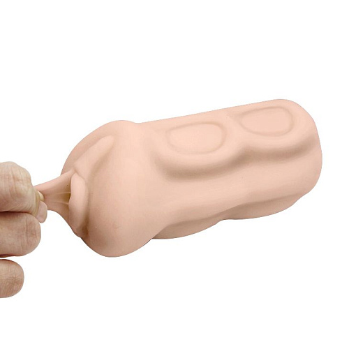 Упругий мастурбатор-вагина телесного цвета Baile BM-009158N