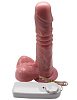 Телесный фрикционный вибратор Eroticon DILDO REALISTIC 30501-1 (18 см)