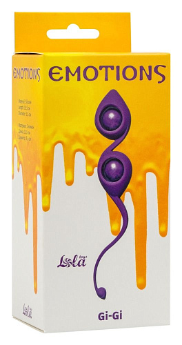Фиолетовые вагинальные шарики Lola toys Emotions Gi-Gi 4003-01Lola