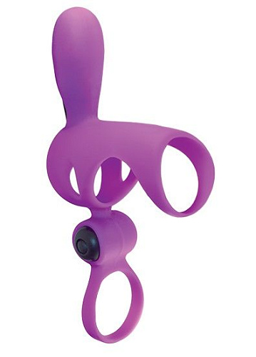 Розовая эрекционная насадка с вибропулей Adrien Lastic Spartakus 33413