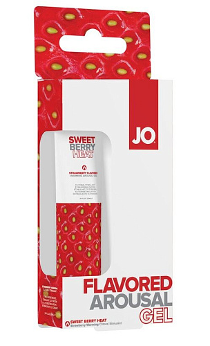 Стимулирующий клиторальный гель со вкусом клубники System JO Sweet Berry Heat JO49038