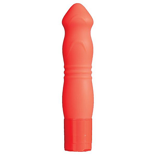 Оранжевый силиконовый вибромассажёр Dream Toys NEON BLISS VIBRATOR  20756 (9 см)
