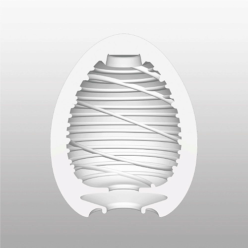 Мастурбатор-яйцо молочного цвета Tenga SILKY EGG-006