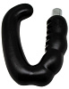 Чёрный С-образный массажёр простаты с вибрацией Eroticon 30272