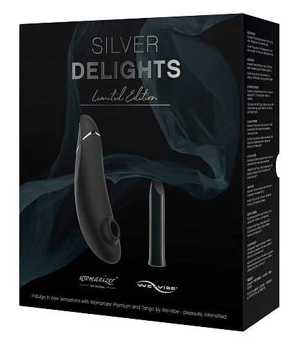 Чёрный подарочный набор Womanizer Silver Delights 05519370000