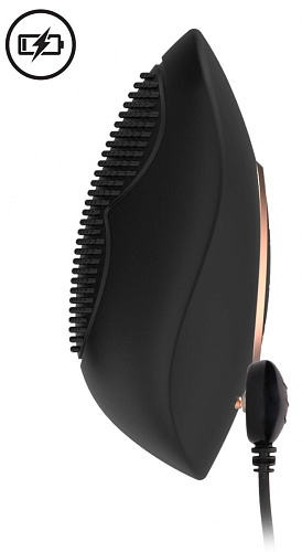 Чёрный клиторальный стимулятор Shots Media BV Precious ELE010BLK (6,4 см)