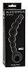 Чёрная упругая анальная цепочка Lola toys Flexible Wand 4202-01Lola (18 см)