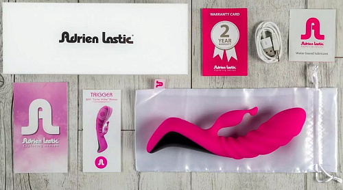 Розовый массажёр с колебательными движениями Adrien Lastic Trigger 11031 (20,1 см)