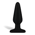 Чёрный плаг из силикона Erotic Fantasy HT-B3-BLK (14 см)
