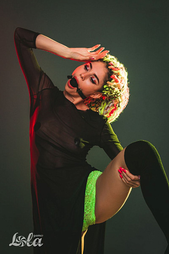 Чёрный кляп-шарик Lola toys Charmer L 1152-03lola