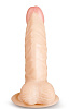 Телесный фаллоимитатор с присоской в основании Brazzers DWS016 (20 см)