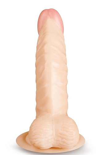 Телесный фаллоимитатор с присоской в основании Brazzers DWS016 (20 см)