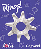 Прозрачное эрекционное кольцо Lola toys Rings Cogweel 0114-90Lola
