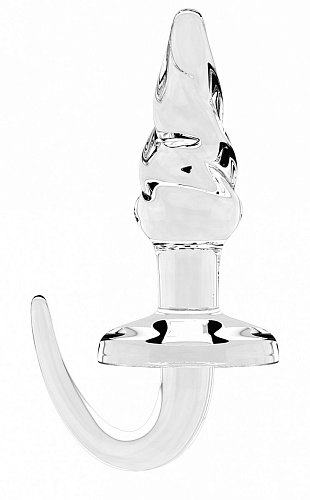 Прозрачная анальная пробка Shots Media BV SONO №11 SON011TRA