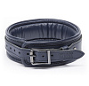 Тёмно-синий кожаный ошейник с поводком Fifty Shades of Grey DARKER LIMITED COLLECTION COLLAR CHAIN FS-65095