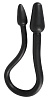 Чёрный двусторонний анальный плаг с гибким соединением Orion Double Plug 05314050000