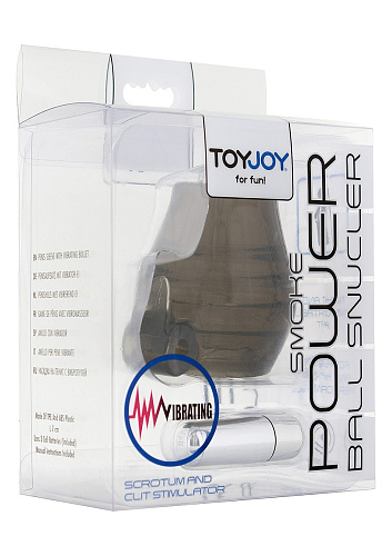 Дымчатое вольцо на пенис с вибрацией Toy Joy POWER BALL SNUCLER  3006010218