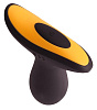 Чёрно-жёлтая анальная вибропробка Pornhub Turbo Butt Plug 94599 (11,2 см)
