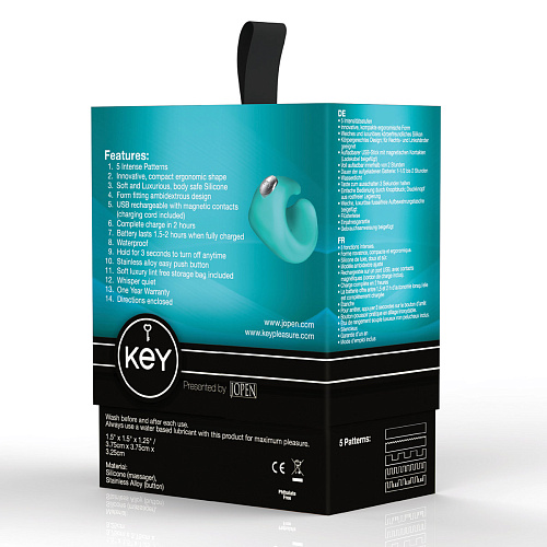 Бирюзовый вибро-перстень Jopen PYXIS JO-8025-05-3