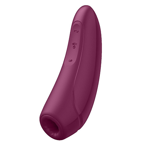 Бордовый вакуум-волновой стимулятор Satisfyer Curvy 1+ J2018-80-3