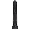Чёрный вибратор-кролик Happy Rabbit Realistic Rechargeable Rabbit Vibrator 71504 (25,4 см)