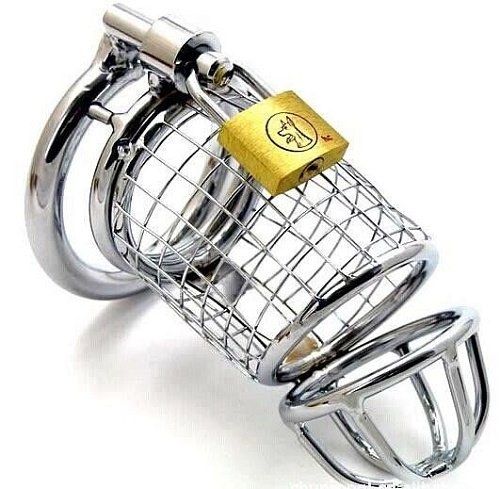 Стальной сетчатый пояс верности на замочке Vandersex SM501