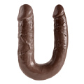 Коричневый U-образный фаллоимитатор Pipedream U-Shaped Medium Double Trouble PD5514-29 (34,6 см)