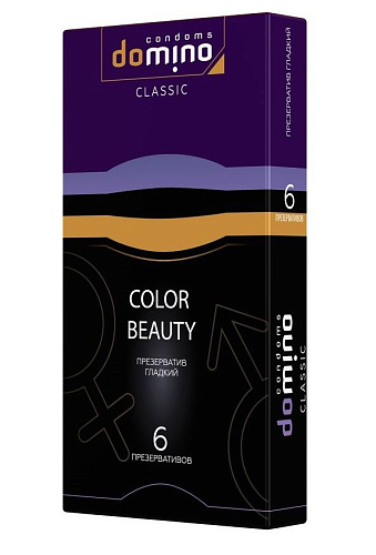 Разноцветные презервативы Domino Colour Beauty №6 (6 шт)
