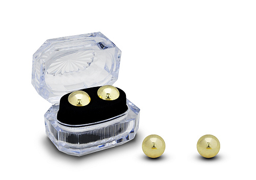 Золотистые вагинальные шарики Seven Creations BEN WA E0007G30PGAC