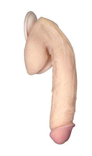Сувенирный фаллос телесного цвета на присоске LOVETOY (А-Полимер) 04 923303 (23,5 см)